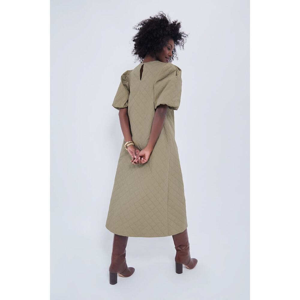 HYACINTH HOUSE Olive Quilted Fowler Midi Dress Size XXL NWT - Picture 2 of 10